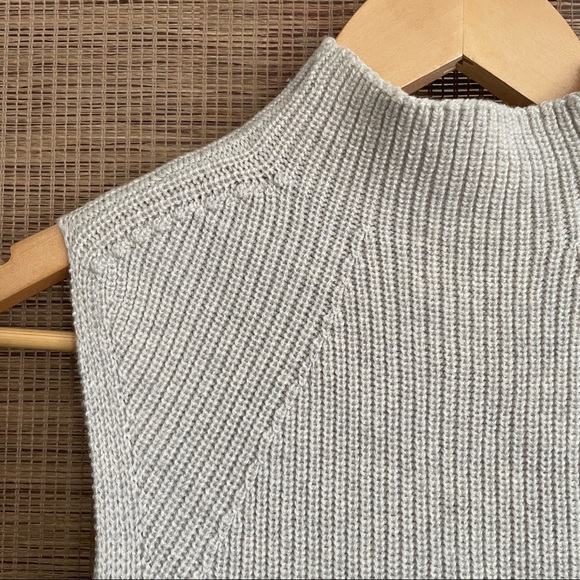 Wilfred Sleeveless Mock Neck Knit Wool Sweater - Picture 3 of 7